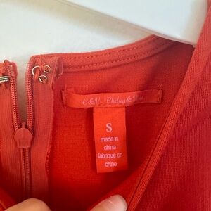 Chelsea & Violet Burnt Orange Dress